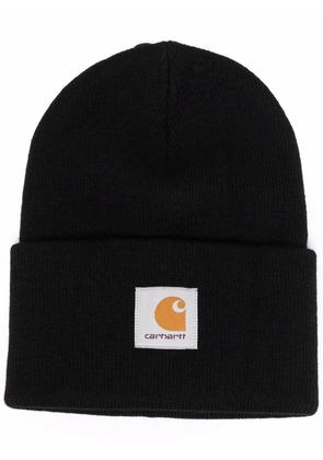 Carhartt WIP ribbed knit beanie hat - Black