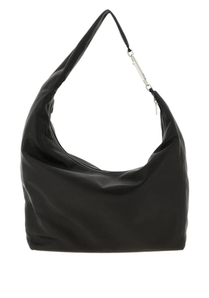 Rick Owens Gemini zip hook leather shoulder bag - Black