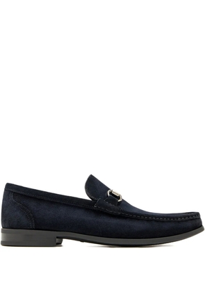 Magnanni horsebit-detail suede loafers - Blue