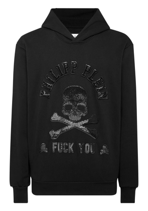 Philipp Plein skull-print hoodie - Black
