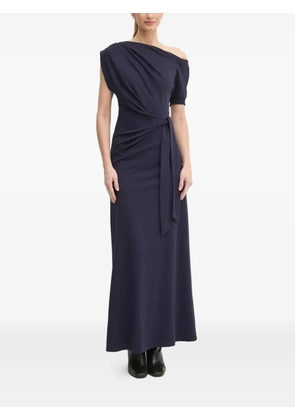 DVF Diane von Furstenberg asymmetric-neck maxi dress - Blue