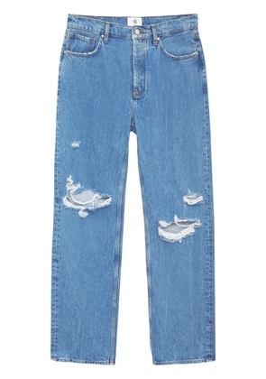 ANINE BING Gio high-rise straight jeans - Blue