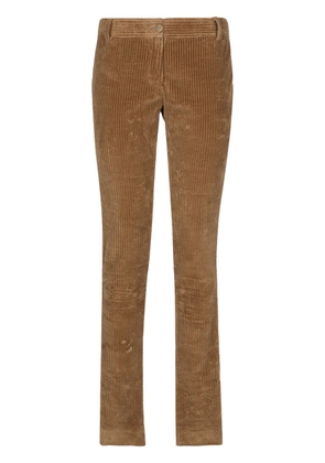 Dolce & Gabbana low-rise corduroy trousers - Brown