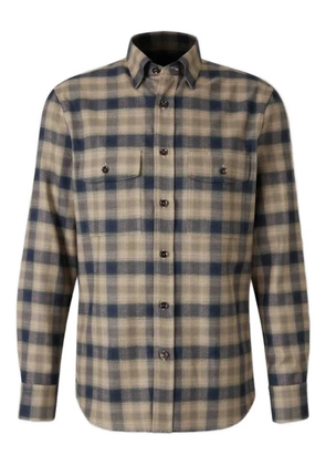Brioni flannel shirt - Neutrals