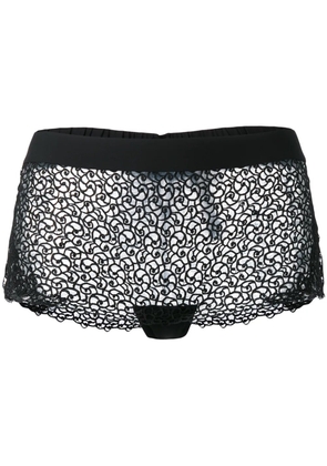 La Perla Macrame Tale french knickers - Black