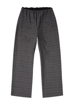 Diesel elasticated-waist checked trousers - Grey