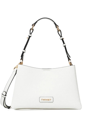 TWINSET logo-lettering shoulder bag - White