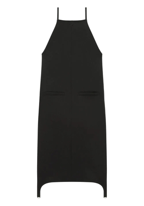 Courrèges square-neck midi dress - Black