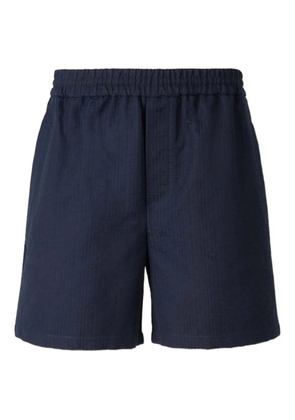 Balmain monogram-pattern bermuda shorts - Blue