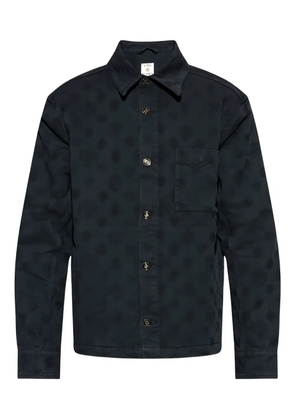 Casablanca monogram-embossed overshirt - Black