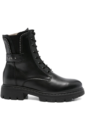 NERO GIARDINI stud-embellishment leather boots - Black