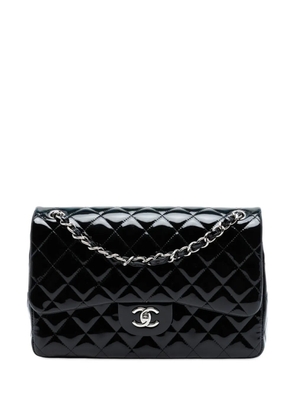 CHANEL Pre-Owned 2014-2015 Jumbo Classic Patent Double Flap shoulder bag - Black