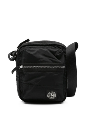 Stone Island Compass-patch messenger bag - Black