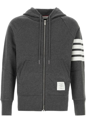 Thom Browne Engineered 4-Bar zip-up hoodie - Grey
