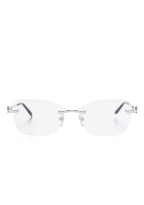 Cartier Eyewear rectangle-frame glasses - Silver