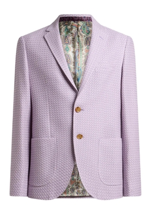 ETRO cotton jersey blazer - Purple