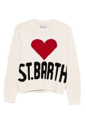 MC2 Saint Barth kyla heart knitwear - White