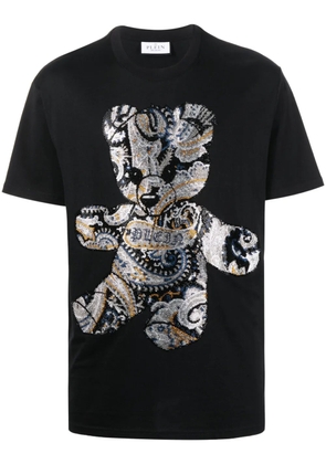 Philipp Plein teddy bear-print crystal-embellished T-shirt - Black
