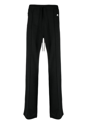 Courrèges logo-patch track pants - Black