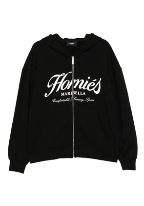 HOMIES MARBELLA essentials zipper hoodie - Black