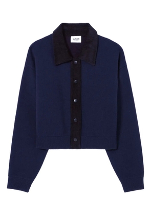 Claudie Pierlot collared wool cardigan - Blue