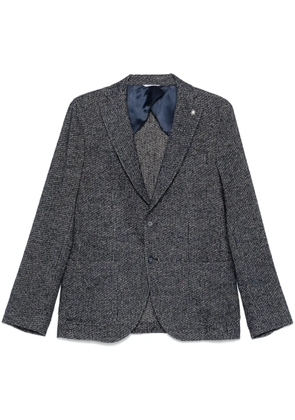 Manuel Ritz check-pattern blazer - Blue