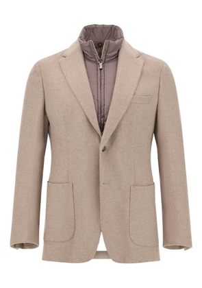 Boggi Milano removable-gilet patch-pockets blazer - Neutrals