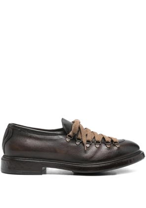 FRATELLI RENNELLA lace-up leather loafers - Brown