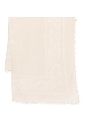 Liska Lara paisley-pattern scarf - Neutrals