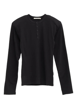 Paloma Wool Henley-neck knitted top - Black