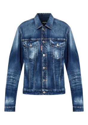 DSQUARED2 distressed denim jacket - Blue