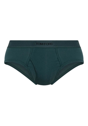 TOM FORD branded-waistband briefs - Green