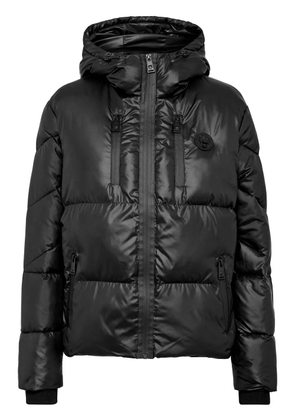 Plein Sport logo-print puffer jacket - Black