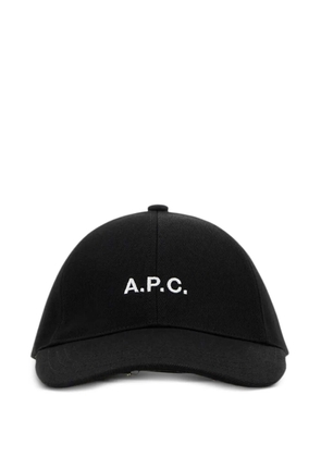 A.P.C. embroidered-logo cap - Black