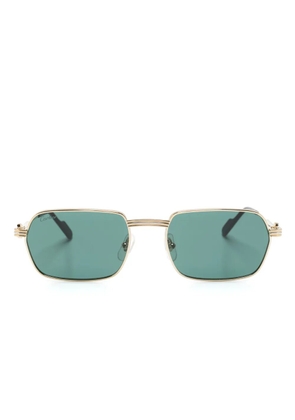 Cartier Eyewear rectangle-frame sunglasses - Gold