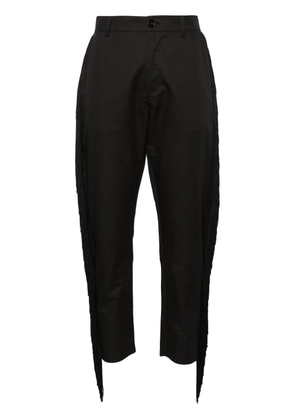 PINKO fringed straight-leg trousers - Black