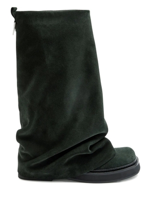 The Attico Robin combat slouch boots - Black