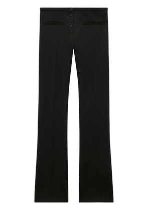 Courrèges low-rise flared trousers - Black