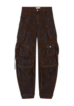 The Attico cargo pocket trousers - Brown