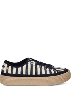 Tommy Hilfiger striped platform sneakers - Blue