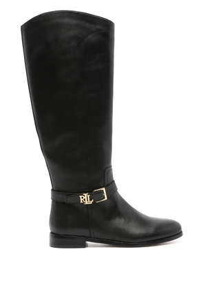 Lauren Ralph Lauren logo-plaque boots - Black