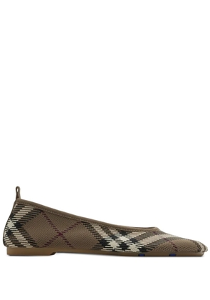 Burberry Check Knit Baby ballet flats - Brown