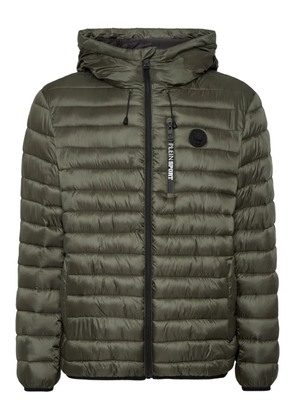 Plein Sport quilted hooded jacket - Green