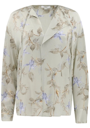 Vince Bellflower silk blouse - Green