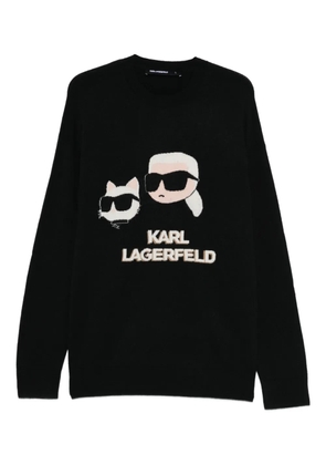 Karl Lagerfeld graphic jumper - Black