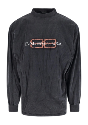 Balenciaga BB Icon stencil T-shirt - Black