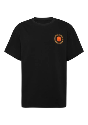 Plein Sport back-logo circular-plaque T-shirt - Black
