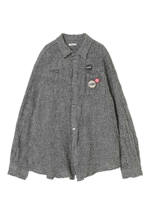 Undercover checked wool shirt - Grey