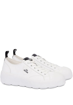 Love Moschino lace-up sneakers - White