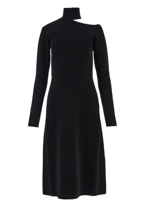 Ferragamo cut-out knitted midi dress - Black